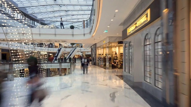 Video Reference N0: Building, Shopping mall, Lobby, Architecture, Interior design, Mixed-use, Retail, City