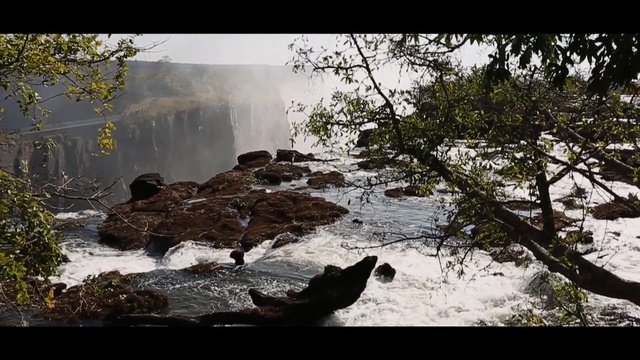 Video Reference N6: water, nature, body of water, waterfall, tree, wilderness, nature reserve, leaf, water feature, watercourse