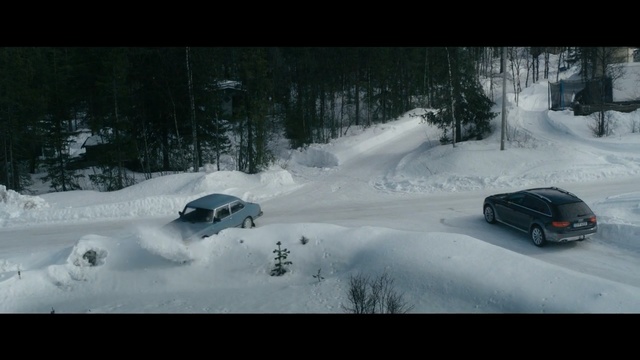 Video Reference N3: snow, car, winter, freezing, motor vehicle, winter storm, blizzard, geological phenomenon, automotive exterior, screenshot