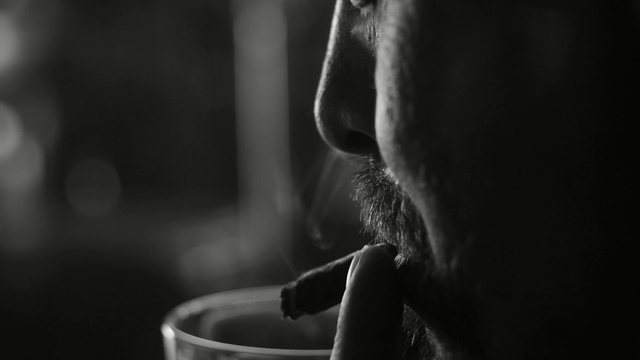 Video Reference N0: Black, White, Monochrome, Black-and-white, Monochrome photography, Smoke, Nose, Lip, Photography, Hand