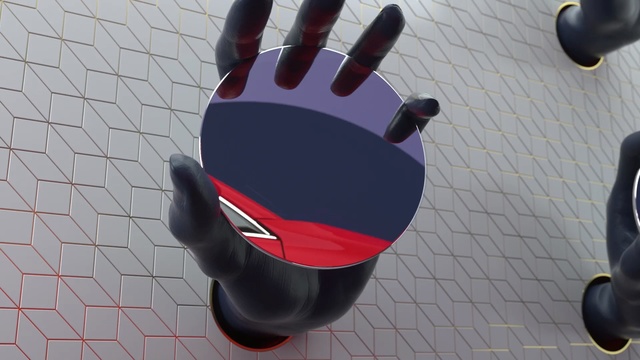 Video Reference N0: red, glove, hand, personal protective equipment, finger, product