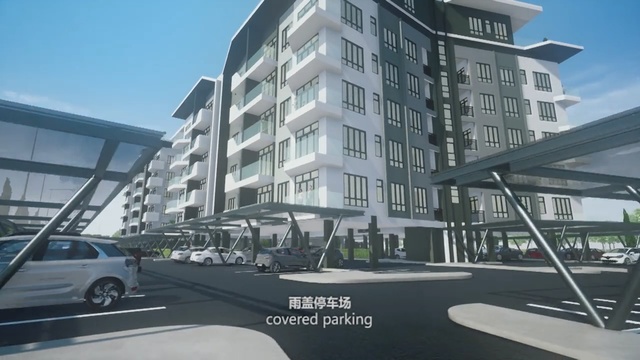 Video Reference N2: Building, Property, Architecture, Condominium, Residential area, Commercial building, Mixed-use, Apartment, Mid-size car, Real estate