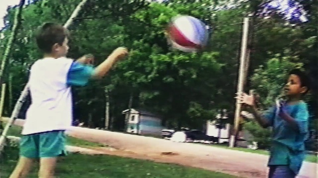 Video Reference N7: Ball, Tetherball, Fun, Play, Leisure, Tree, Ball game, Recreation, Team sport, Basketball court