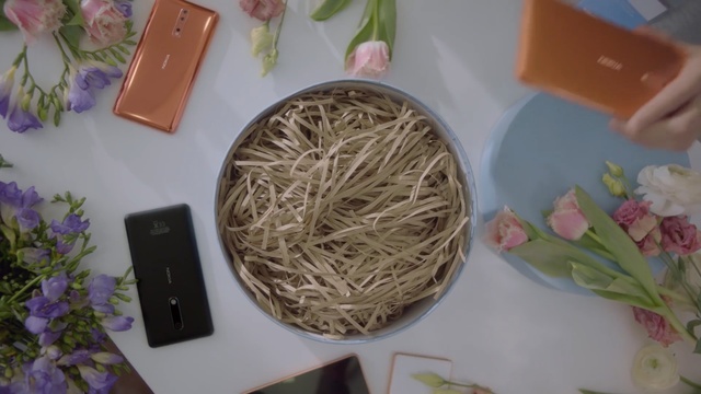 Video Reference N0: phone, flowers, phone, closeup  