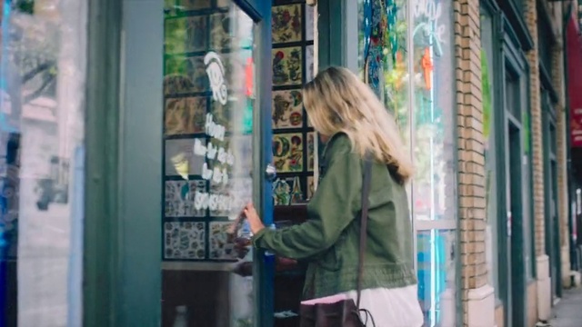 Video Reference N5: Photograph, Snapshot, Standing, Fashion, Street fashion, Textile, Window, Photography, Door, Glass