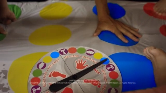 Video Reference N3: yellow, play, toy, material, fun, circle, product, Person