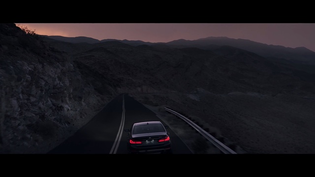 Video Reference N1: black, car, road, sky, mode of transport, infrastructure, screenshot, photography, atmosphere, mountain