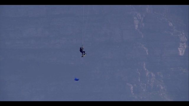 Video Reference N3: Extreme sport, Atmosphere, Sky, Parachuting, Parachute, Air sports, Recreation, Adventure, Geological phenomenon, Bungee jumping