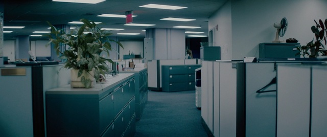 Video Reference N1: blue, room, interior design, office, Person