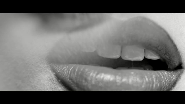 Video Reference N7: lip, face, eyebrow, black and white, eyelash, nose, monochrome photography, skin, beauty, cheek