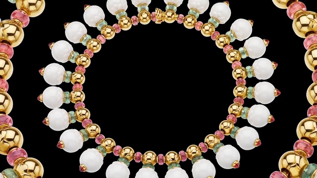 Video Reference N2: Jewellery, Fashion accessory, Body jewelry, Necklace, Bead, Pearl, Gemstone, Jewelry making, Circle, Art