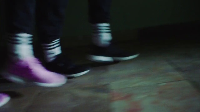 Video Reference N2: Footwear, Black, Shoe, Leg, Light, Floor, Foot, Human leg, Hardwood, Darkness