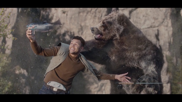 Video Reference N6: Grizzly bear, Bear, Human, Brown bear, Snout, Photography, Carnivore, Wildlife, Fictional character