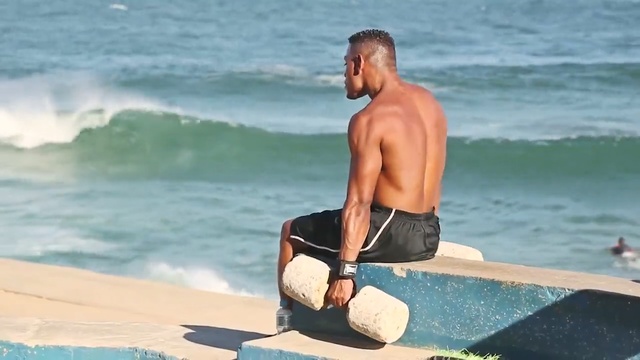 Video Reference N2: Barechested, board short, Surfing Equipment, Surfboard, Surfing, Male, Vacation, Muscle, Summer, Leisure