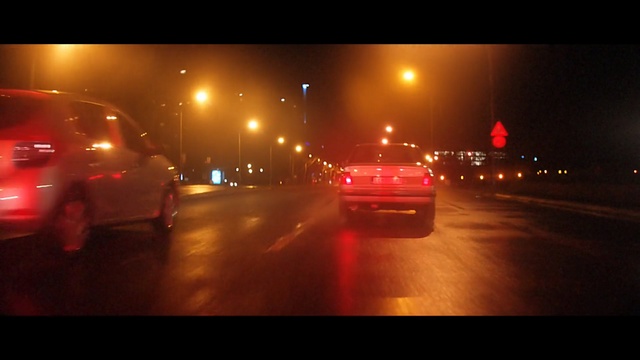 Video Reference N7: Mode of transport, Light, Automotive lighting, Lighting, Vehicle, Car, Amber, Traffic, Night, Lane