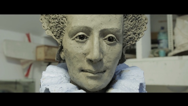 Video Reference N6: face, sculpture, nose, statue, head, classical sculpture, temple, monument, stone carving, art, Person