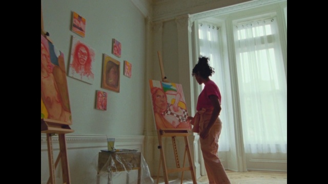 Video Reference N2: Room, Visual arts, Art, Textile, Painting, Paint, Wood, Interior design, Window, House