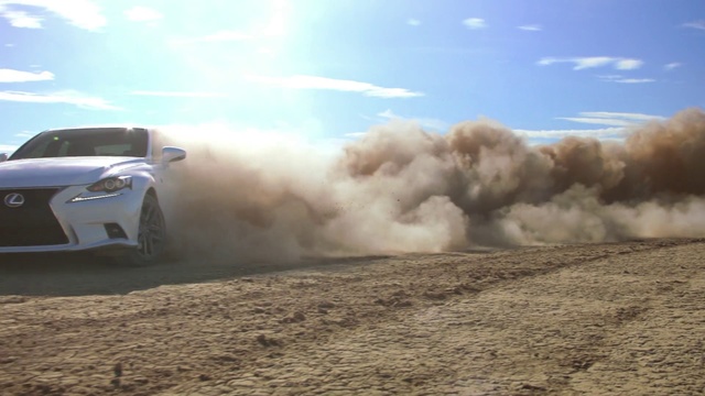 Video Reference N1: Vehicle, Rallycross, Car, Automotive design, Dust, Drifting, Performance car, Mid-size car, Landscape, World rally championship