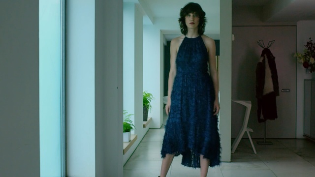 Video Reference N0: dress, gown, fashion model, formal wear, fashion, shoulder, haute couture, girl, cocktail dress, photo shoot, Person