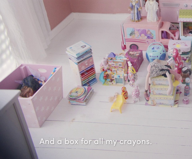 Video Reference N3: Product, Pink, Room, Shelf, Toy, Furniture, House, Interior design, Child, Shelving