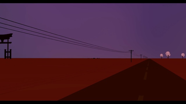Video Reference N0: sky, red, atmosphere, light, line, dusk, electricity, evening, area, horizon, Person