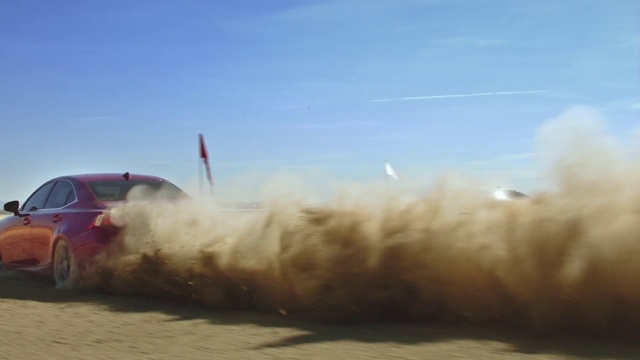 Video Reference N2: Vehicle, Dust, Sky, Sand, Smoke, Landscape, Wind, Car