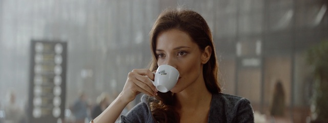Video Reference N2: Skin, Cup, Drinking, Coffee cup, Mouth, Brown hair, Drinkware, Neck, Dairy, Tableware, Person