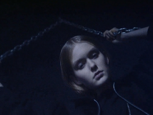 Video Reference N5: Face, Black, Blue, Darkness, Head, Beauty, Eye, Photography, Black-and-white, Portrait