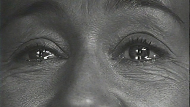 Video Reference N0: face, eyebrow, black and white, nose, eye, skin, close up, head, forehead, eyelash
