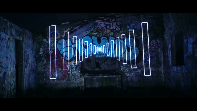 Video Reference N6: Font, Midnight, Art, Electric blue, Graphics, Entertainment, Event, Darkness, Facade, Visual arts