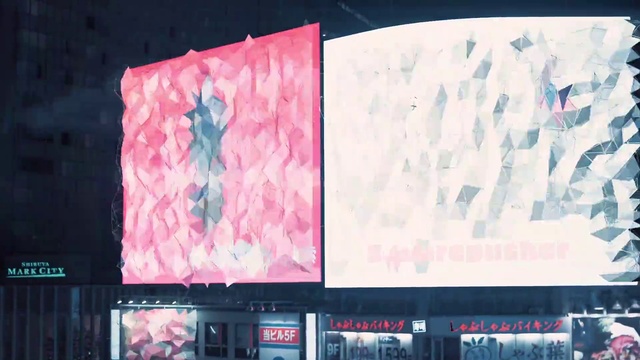 Video Reference N3: Black, Purple, Font, Pink, Magenta, Wall, Art, Tints and shades, Rectangle, Facade