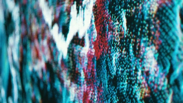 Video Reference N6: Mesh, Art, Tints and shades, Electric blue, Font, Pattern, Close-up, Wool, Magenta, Macro photography