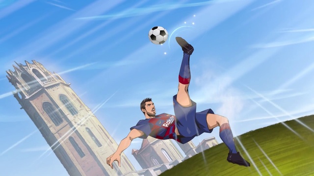 Video Reference N4: Sports uniform, Shorts, Sports equipment, Playing sports, Daytime, Sky, Football, Soccer, Ball, Ball game