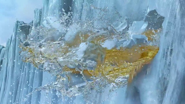 Video Reference N2: Water, Liquid, Fluid, Freezing, Melting, Frost, Glass, Transparent material, Winter, Electric blue