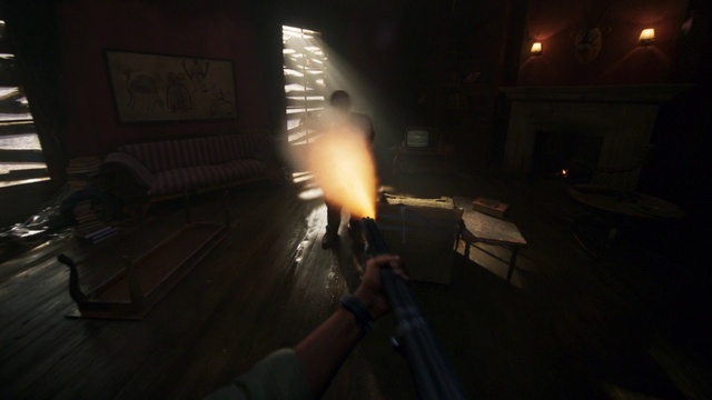 Video Reference N7: Gas, Flash photography, Heat, Darkness, Midnight, Shooter game, Event, Gunshot, Wood, Room