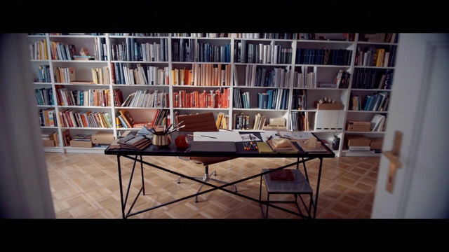Video Reference N0: Building, Table, Bookcase, Furniture, Shelf, Book, Shelving, Publication, Interior design, Architecture