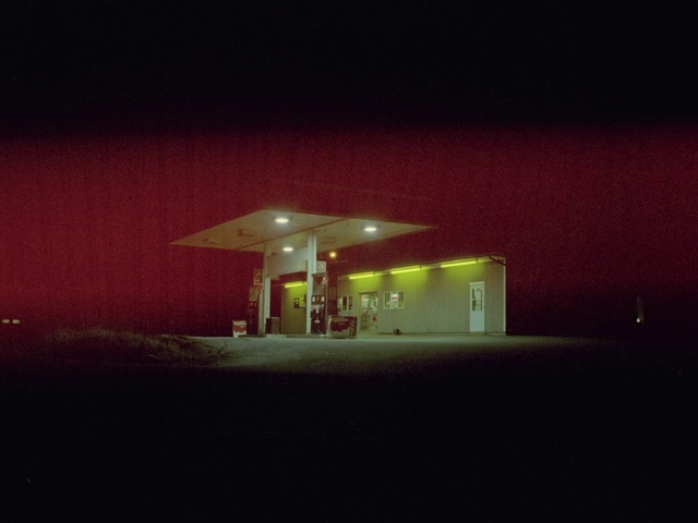 Video Reference N1: Filling station, Rectangle, Sky, Gas, Landscape, Gasoline, Tints and shades, Midnight, Cloud, Darkness