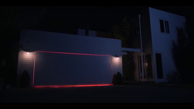 Video Reference N0: Window, Automotive lighting, Building, Rectangle, Electricity, Gas, Tints and shades, Facade, Midnight, Space