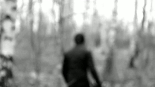 Video Reference N3: Gesture, Wood, Black-and-white, People in nature, Trunk, Forest, Monochrome photography, Natural landscape, Grass, Monochrome