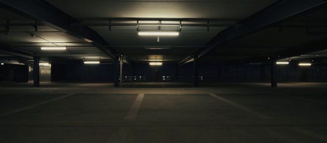 Video Reference N3: Electricity, Road surface, Parking, Tints and shades, Fixture, Symmetry, Ceiling, Asphalt, Flooring, Midnight