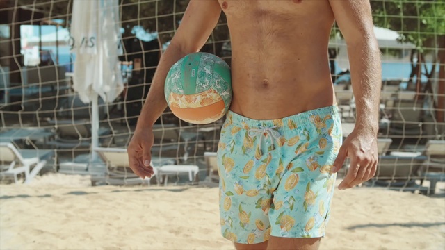 Video Reference N18: Clothing, Shorts, Trunks, People on beach, Leg, Human, board short, Textile, Waist, Beach