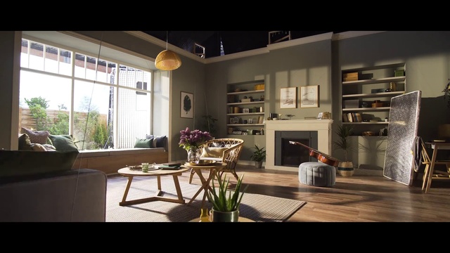 Video Reference N1: Furniture, Plant, Table, Cabinetry, Countertop, Lighting, Houseplant, Wood, Living room, Interior design