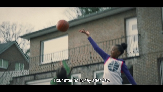 Video Reference N3: Basketball, Sports equipment, Muscle, Ball, Basketball moves, Window, Player, Ball game, Sports uniform, Net