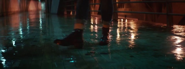 Video Reference N1: Water, Road surface, Flooring, Floor, Tints and shades, Thigh, Human leg, Midnight, Electric blue, Foot