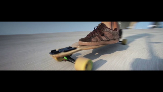 Video Reference N4: Shoe, Sky, Outdoor shoe, Wood, Walking shoe, Rolling, Sportswear, Flooring, Tints and shades, Skate shoe