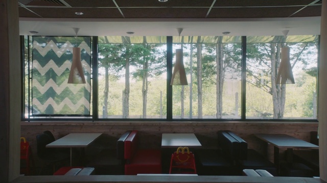 Video Reference N1: Building, Plant, Window, Shade, Tree, Wood, Rectangle, Tints and shades, Table, Flooring