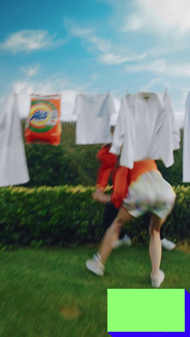 Video Reference N1: Cloud, Sky, Human body, Flag, Gesture, People in nature, Happy, Grass, Shorts, Knee