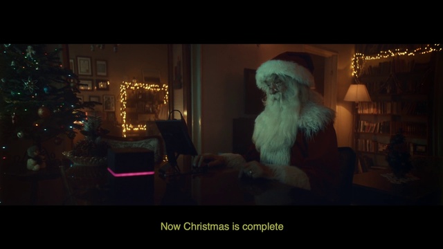 Video Reference N6: Beard, Event, Darkness, Font, Holiday, Christmas, Hat, Photo caption, Facial hair, Room