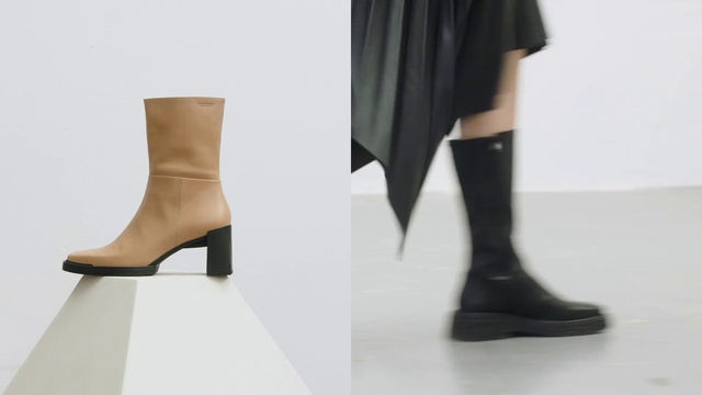 Video Reference N6: Shoe, Leg, Black, Human body, Sleeve, Knee, Fashion design, Thigh, Street fashion, Foot