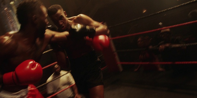 Video Reference N7: Shorts, Glove, Sports equipment, Muscle, Boxing glove, Sports uniform, Striking combat sports, Strike, Combat sport, Professional boxer